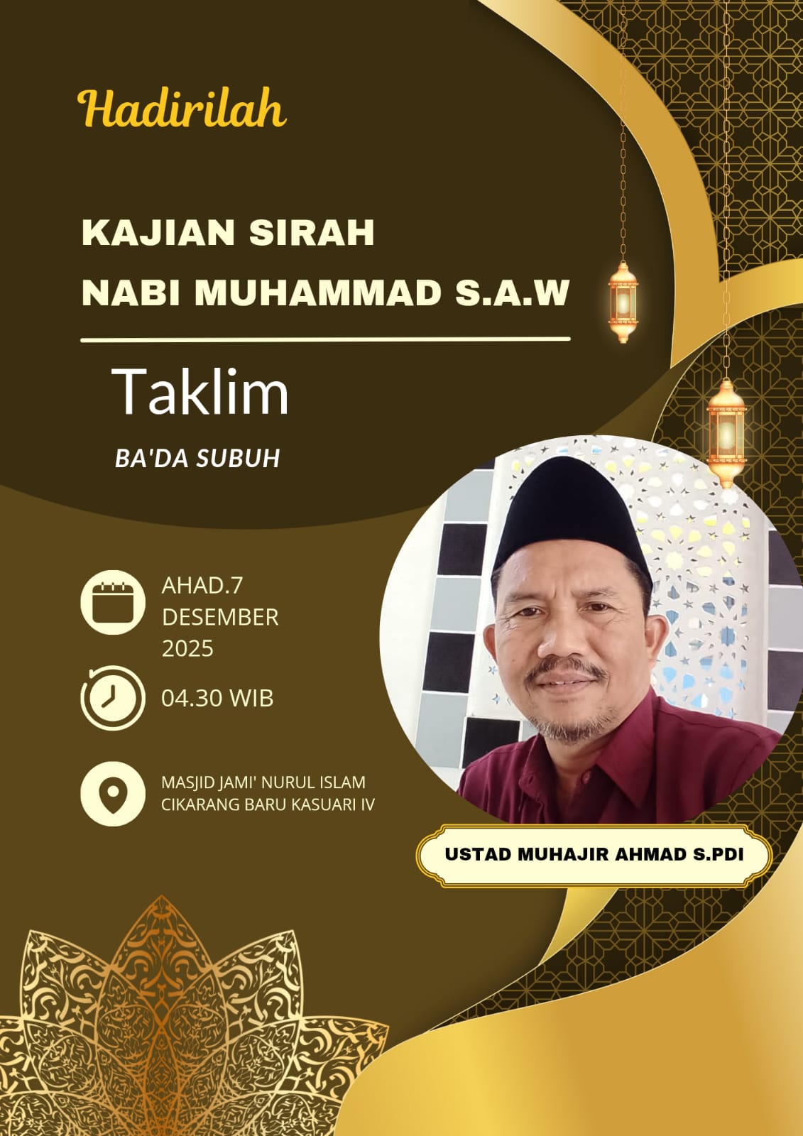 Taklim Ahad Subuh